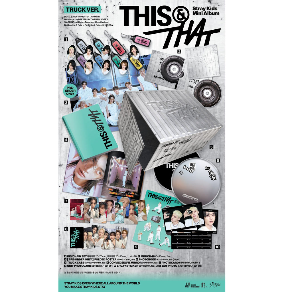 STRAY KIDS - THIS & THAT TRUCK Limited Version+ Pre-order Benefit