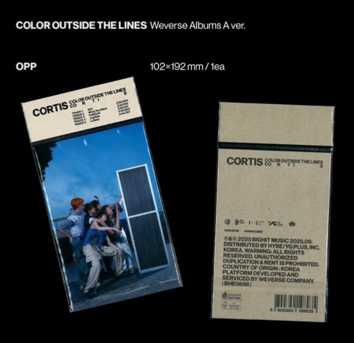 CORTIS 1st EP Album [COLOR OUTSIDE THE LINES] Weverse Ver.