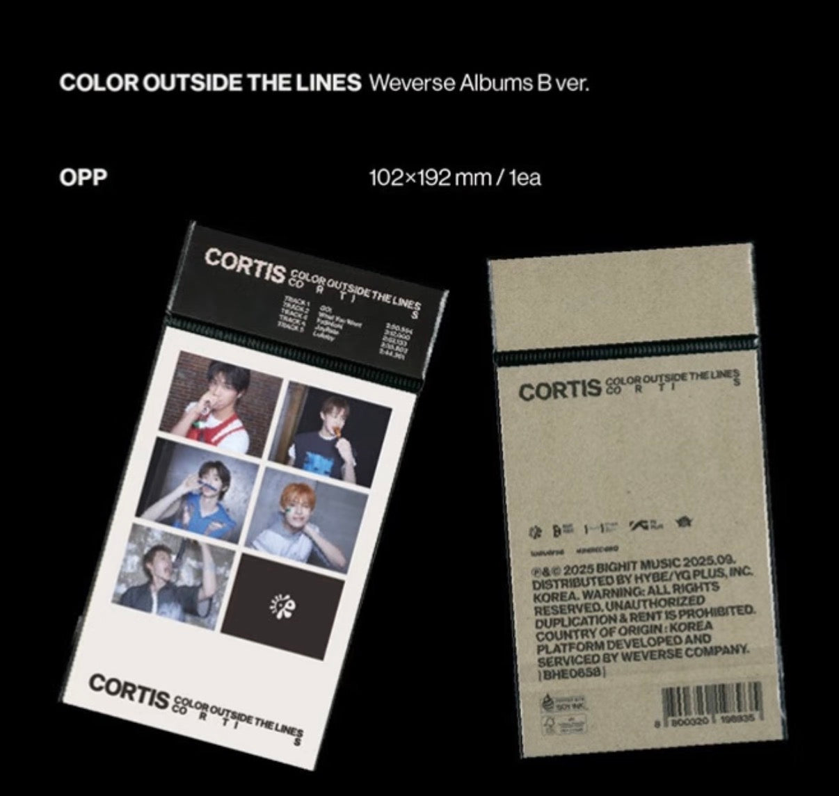 CORTIS 1st EP Album [COLOR OUTSIDE THE LINES] Weverse Ver.