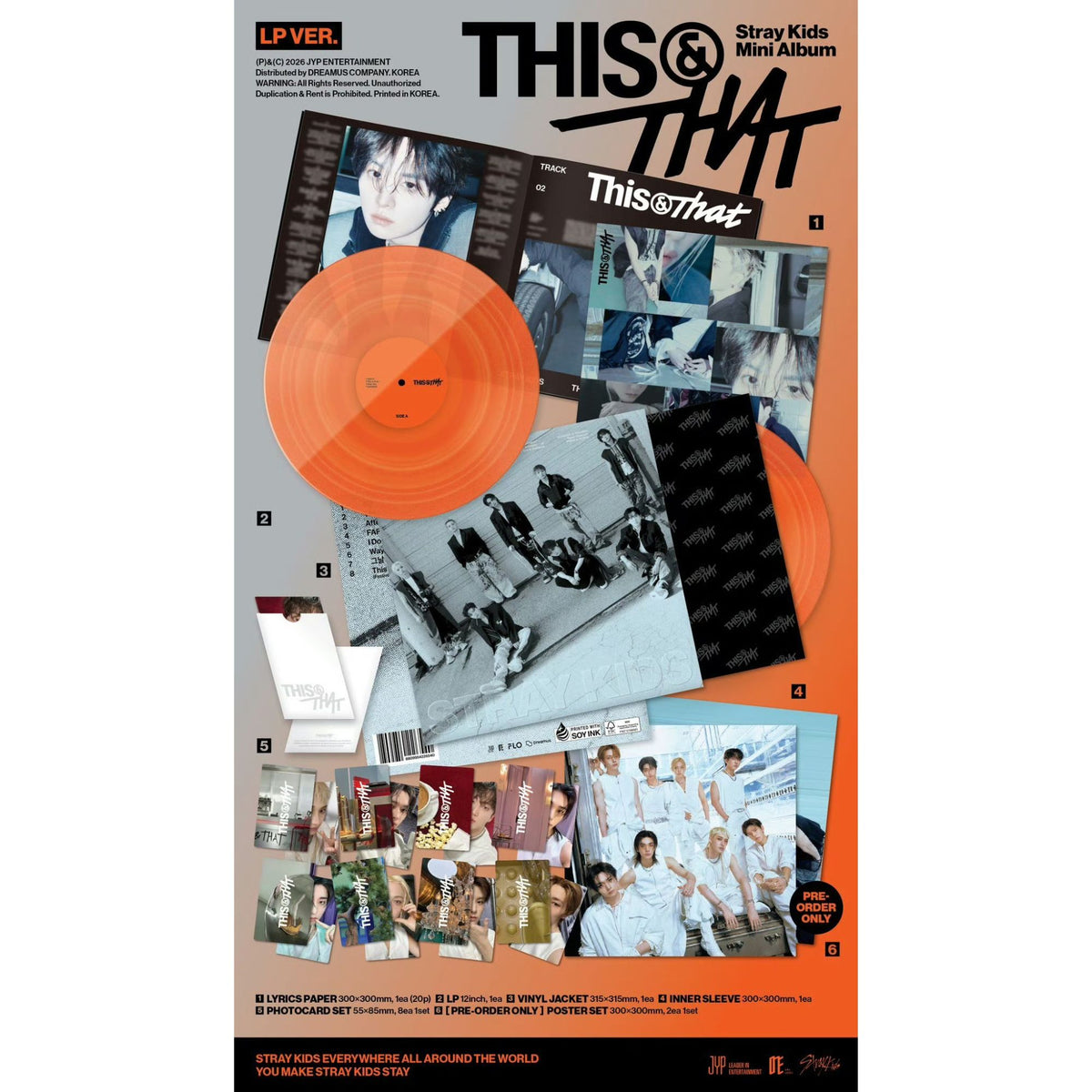 STRAY KIDS - THIS & THAT LP VERSION with POB