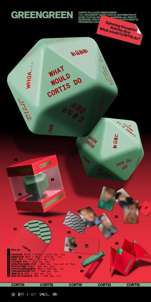 CORTIS [GREENGREEN] THE 2ND EP Album DICE Version