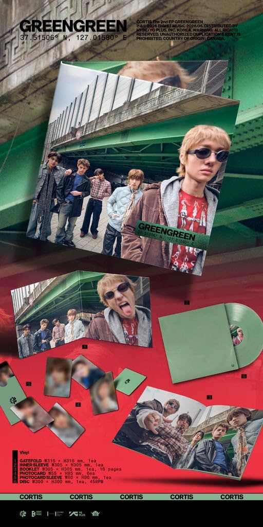 CORTIS- [GreenGreen] THE 2ND EP Album Photobook Bridge/Studio/Street Version