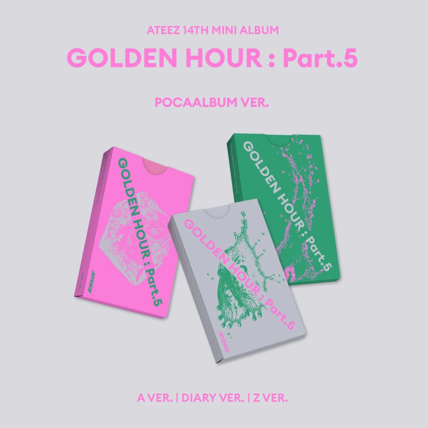 ATEEZ GOLDEN HOUR PART.5 14th Mini Album POCAALBUM Version Official Korean Album