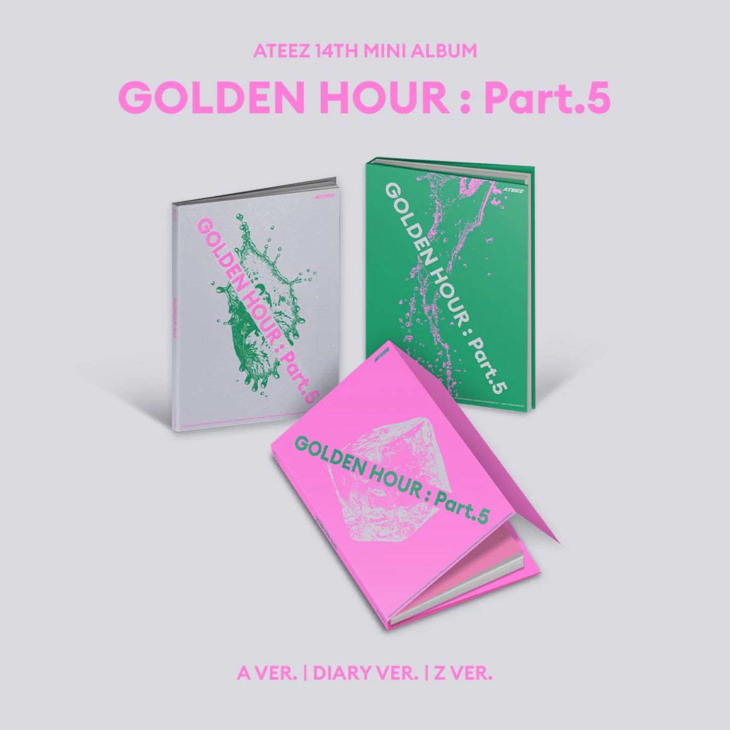 ATEEZ GOLDEN HOUR PART.5 14th Mini Album Standard Version Official Korean Album