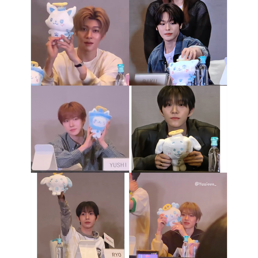 NCT WISH Official KMStation Plush Doll HALO Ver. + Ode To Love SMini Album + Photocard