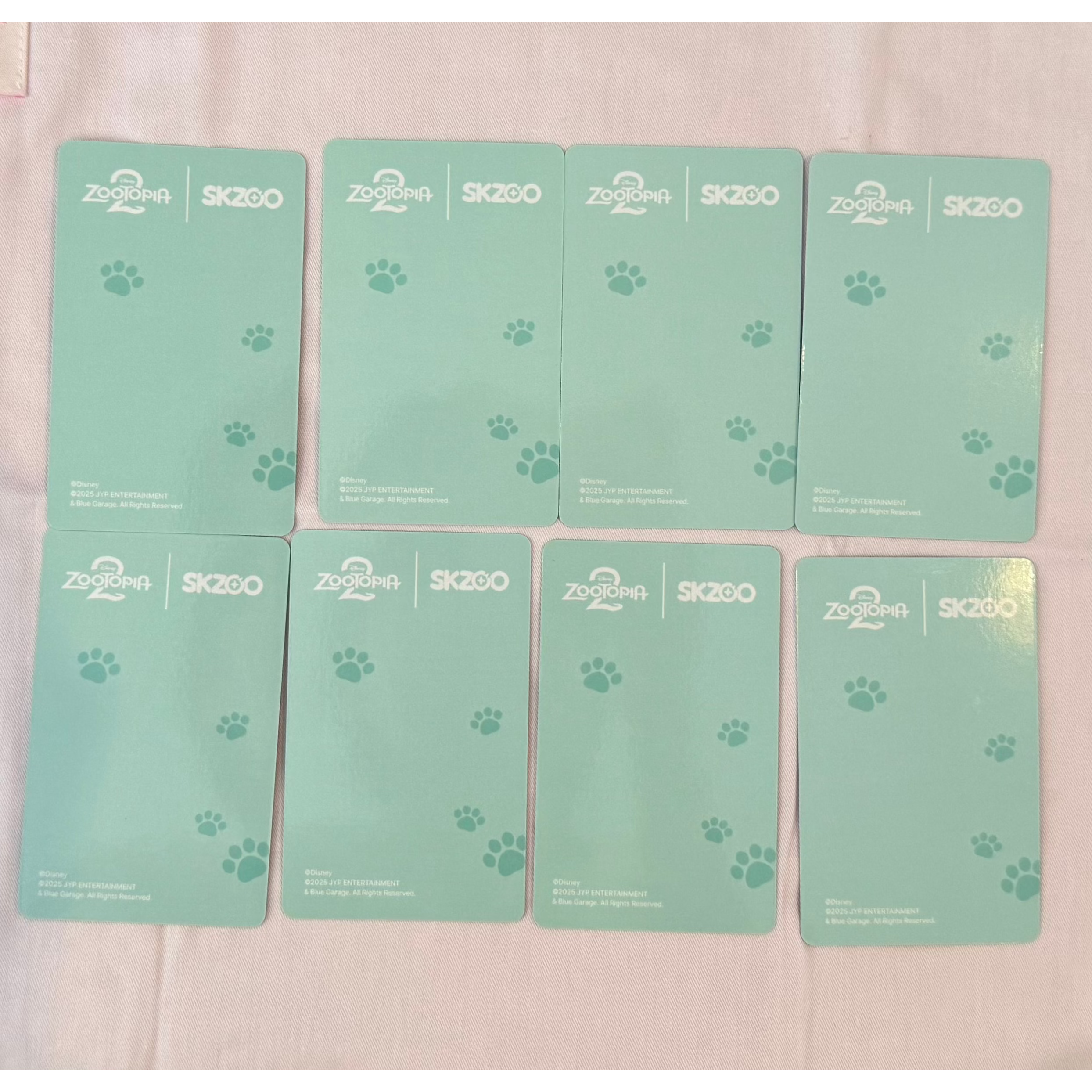 Stray Kids SKZ SKZOO x ZOOTOPIA 2 Pop-up Store Benefit Photocard OT8 Set
