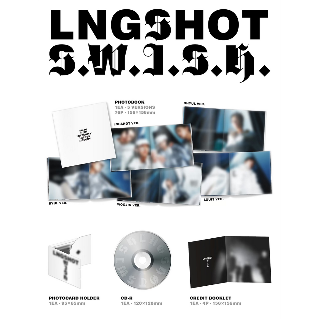 (Pre-Order) LNGSHOT [S.W.I.S.H. ] EP Album Standard Ver. with POB Gift