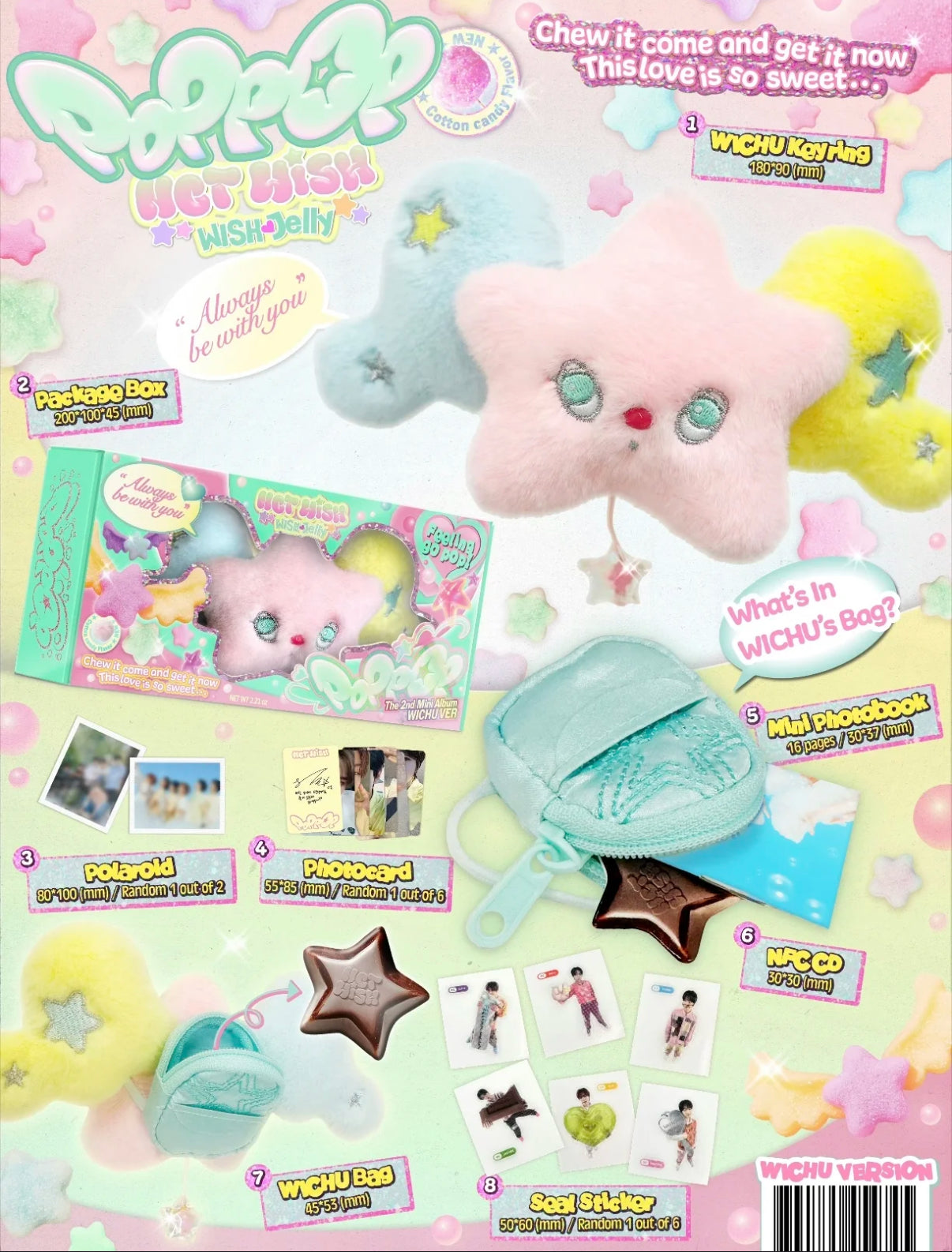 NCT WISH [POPPOP] POPCHU 2nd Mini Album (WICHU Ver. )