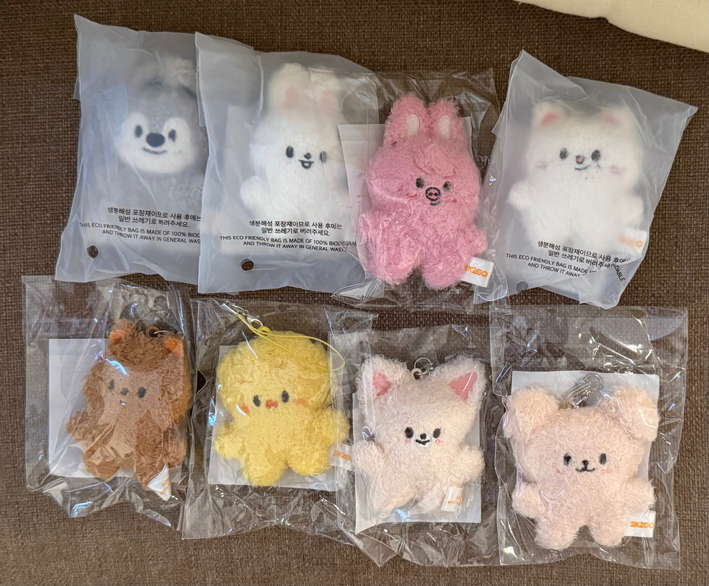 StrayKids skz micro skzoo plush 5cm [5th Fanmeeting 'SKZ 5'CLOCK' Official MD]