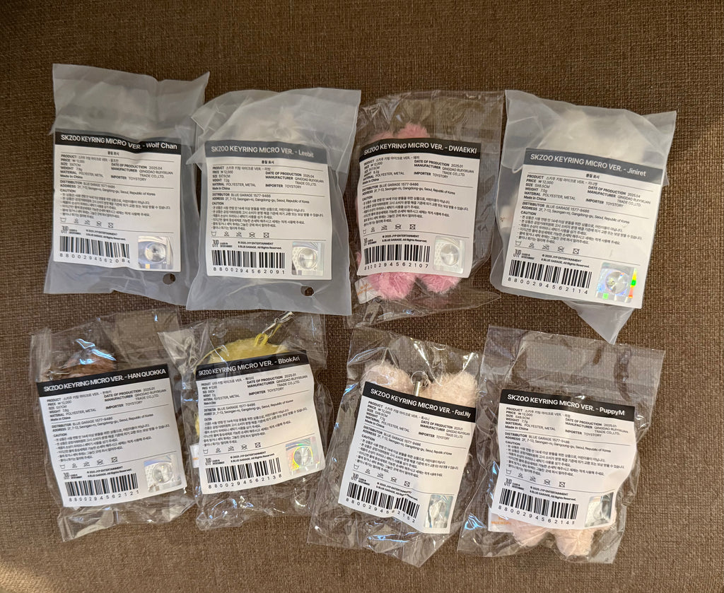 StrayKids skz micro skzoo plush 5cm [5th Fanmeeting 'SKZ 5'CLOCK' Official MD]