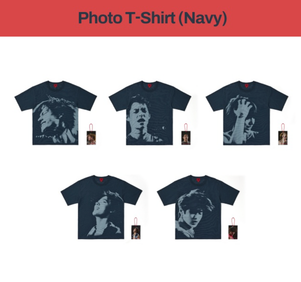 (Pre Order) CORTIS - [PUT YOUR PHONE DOWN] 2026 TOUR OFFICIAL MD Photo T-Shirt (Navy)