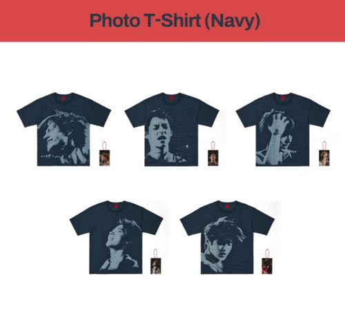 (Pre Order) CORTIS - [PUT YOUR PHONE DOWN] 2026 TOUR OFFICIAL MD Photo T-Shirt (Navy)