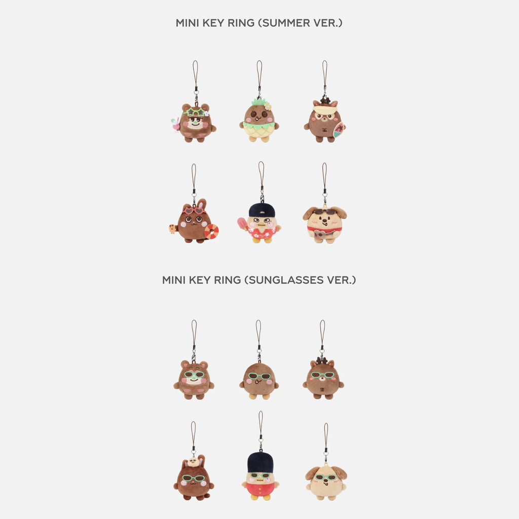 RIIZE - [RIIZING LOUD] 2025 CONCERT TOUR OFFICIAL MD MINI DOLL KEY RING (SUMMER / SUNGLASSES Ver.)