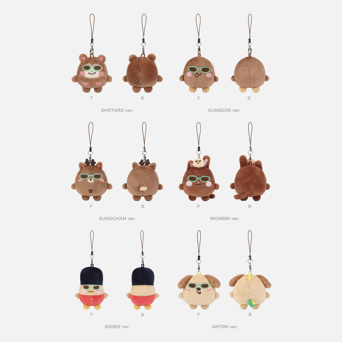 RIIZE - [RIIZING LOUD] 2025 CONCERT TOUR OFFICIAL MD MINI DOLL KEY RING (SUMMER / SUNGLASSES Ver.)