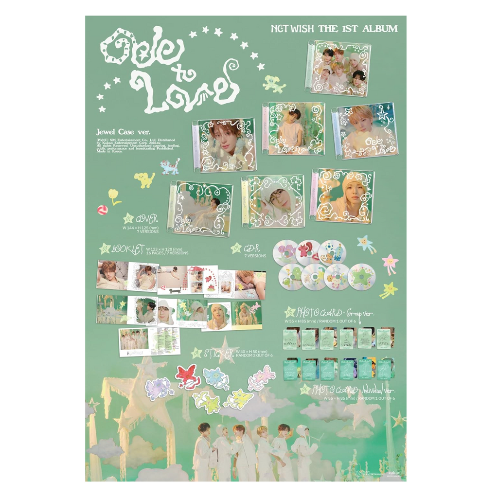NCT WISH - [Ode to Love] The 1st Album (Jewel Case Version)