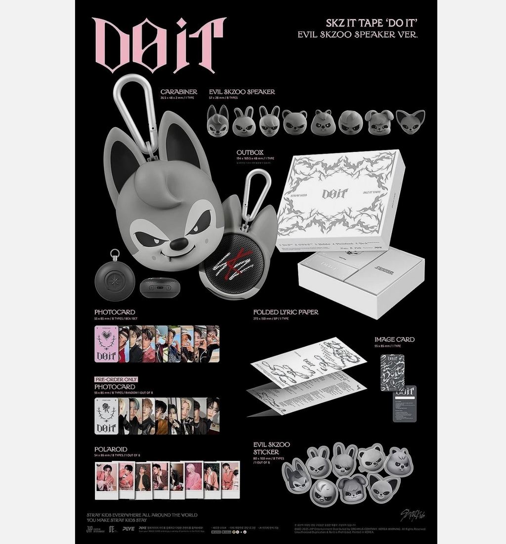STRAY KIDS SKZ IT TAPE [DO IT] Album EVIL SKZOO SPEAKER Ver.
