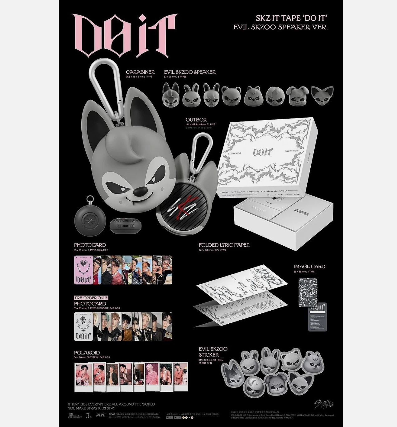 STRAY KIDS SKZ IT TAPE [DO IT] Album EVIL SKZOO SPEAKER Ver.