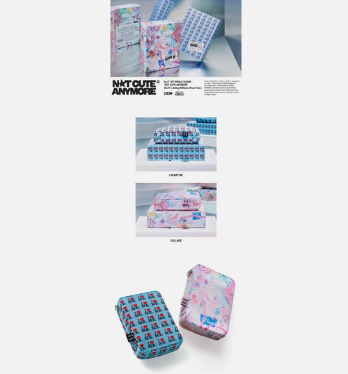ILLIT - 1st Single Album NOT CUTE ANYMORE (ILLIT x Ashley Williams Pouch Ver.) I HEART ME / COLLAGE