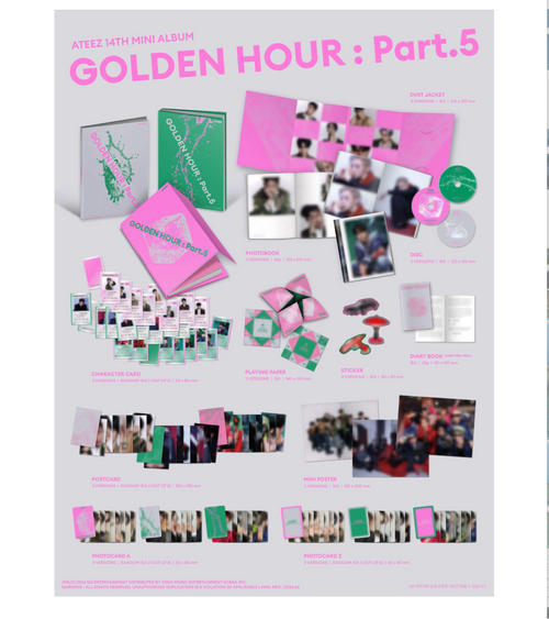 ATEEZ - [GOLDEN HOUR : PART.5] 14th Mini Album (Standard Version)