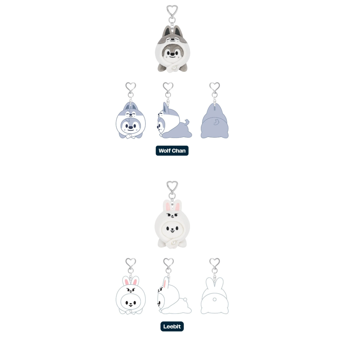 StrayKids SKZOO KEYRING LYING Ver. [dominATE : celebrATE POP-UP STORE OFFICIAL MD]