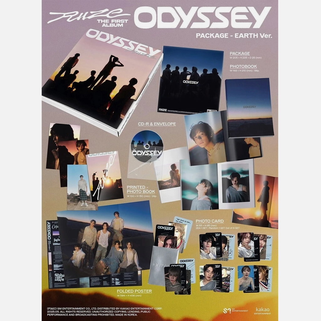 RIIZE - [ODYSSEY] 1st Album PACKAGE UNIVERSE/EARTH Version
