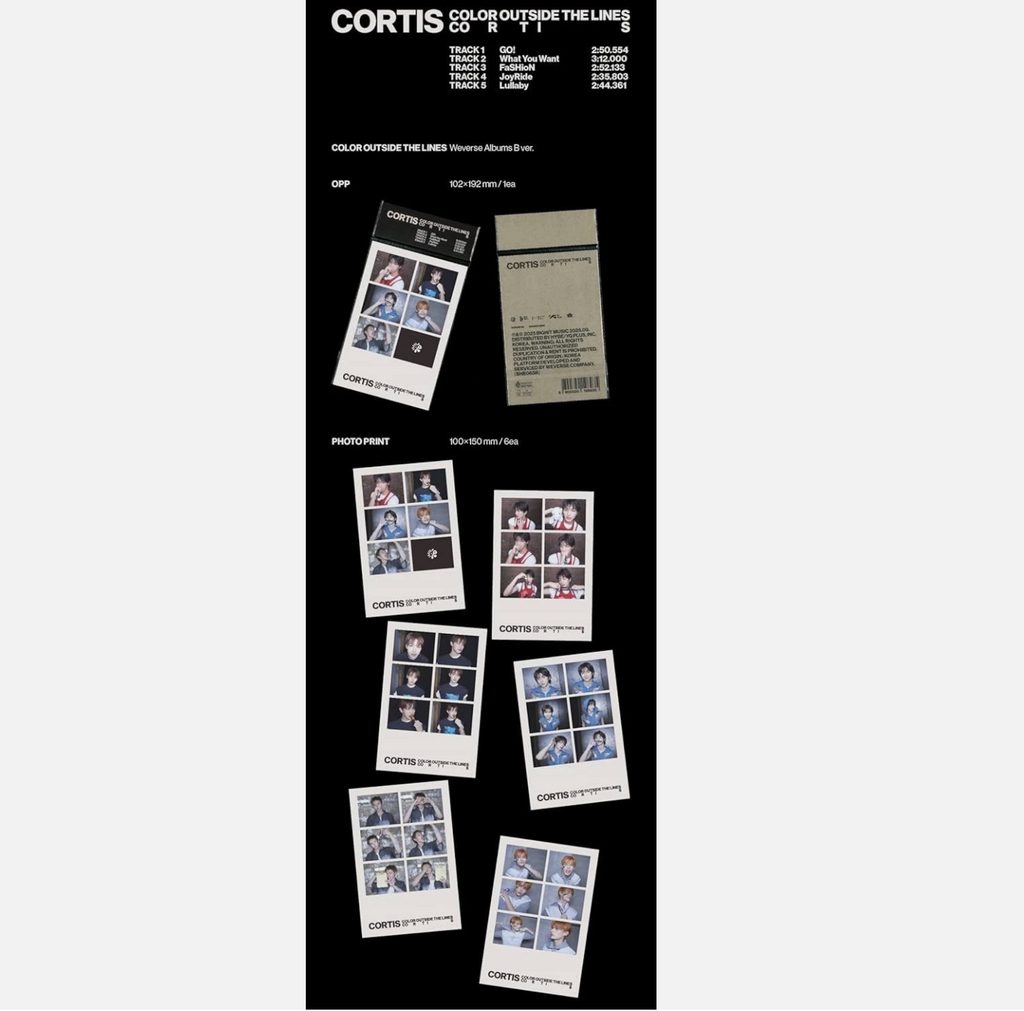 CORTIS 1st EP Album [COLOR OUTSIDE THE LINES] Weverse Ver.
