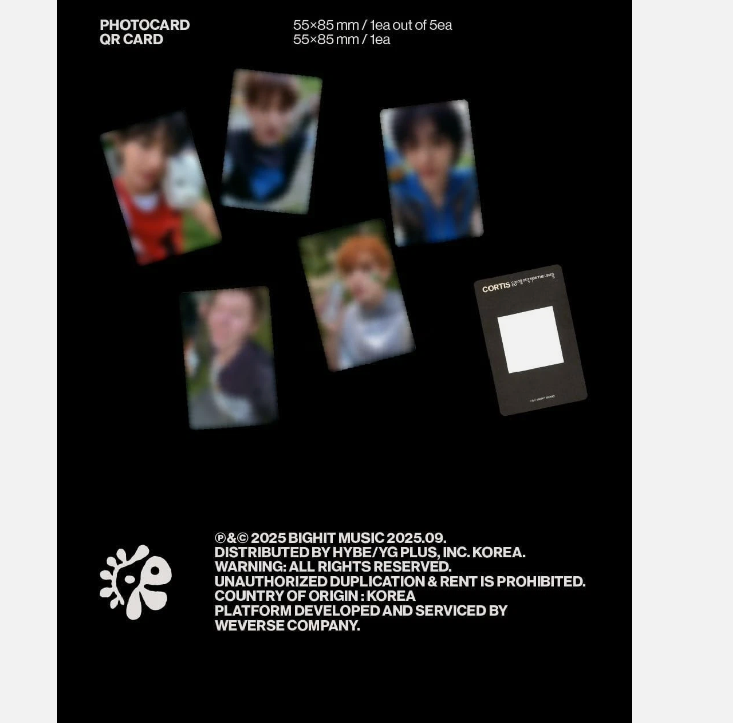 CORTIS 1st EP Album [COLOR OUTSIDE THE LINES] Weverse Ver.