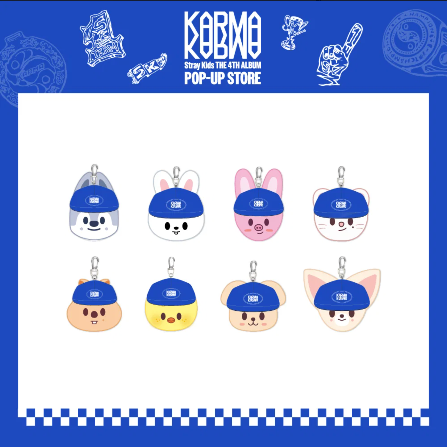 STRAY KIDS - KARMA POP-UP MERCH OFFICIAL MD CEREMONY BALL CAP PLUSH