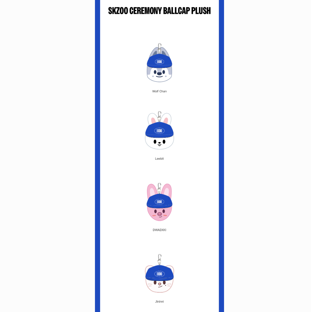 STRAY KIDS - KARMA POP-UP MERCH OFFICIAL MD CEREMONY BALL CAP PLUSH