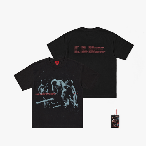 (Pre Order) CORTIS - [PUT YOUR PHONE DOWN] 2026 TOUR OFFICIAL MD TOUR Routing T-Shirt (Black)