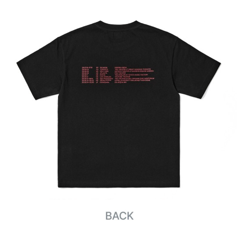 (Pre Order) CORTIS - [PUT YOUR PHONE DOWN] 2026 TOUR OFFICIAL MD TOUR Routing T-Shirt (Black)