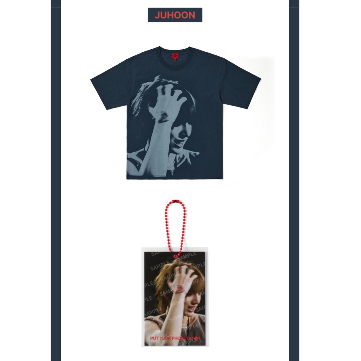 (Pre Order) CORTIS - [PUT YOUR PHONE DOWN] 2026 TOUR OFFICIAL MD Photo T-Shirt (Navy)