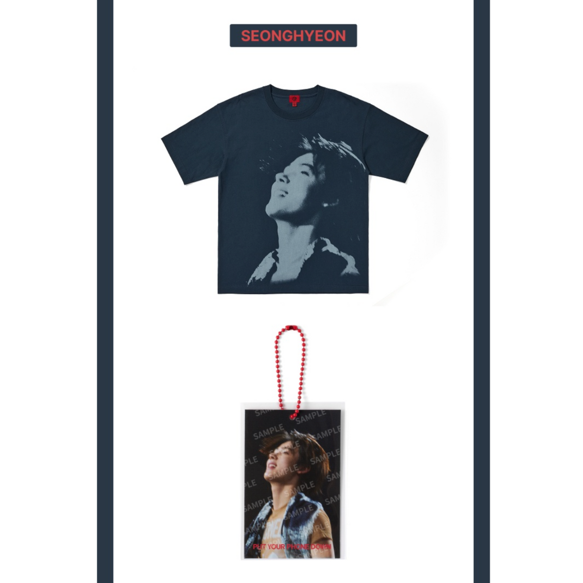 (Pre Order) CORTIS - [PUT YOUR PHONE DOWN] 2026 TOUR OFFICIAL MD Photo T-Shirt (Navy)