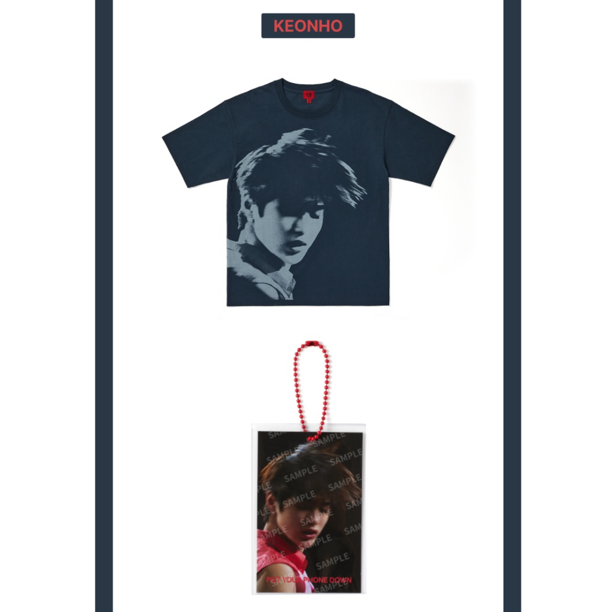 (Pre Order) CORTIS - [PUT YOUR PHONE DOWN] 2026 TOUR OFFICIAL MD Photo T-Shirt (Navy)