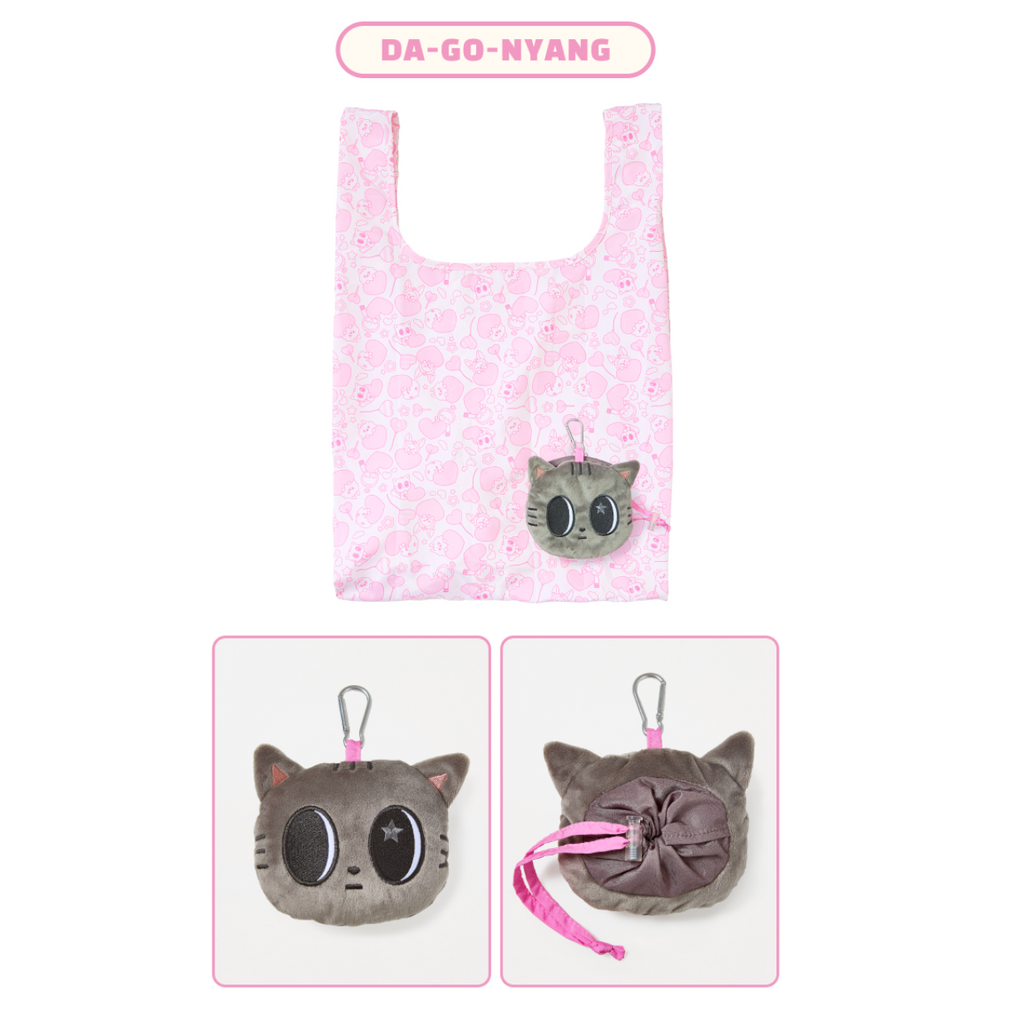 (PRE-ORDER) TXT [PPULBATU WALK TOGETHER] OFFICIAL CHARACTER MD FACE CHARM ECO BAG JAPAN-EXCLUSIVE MD