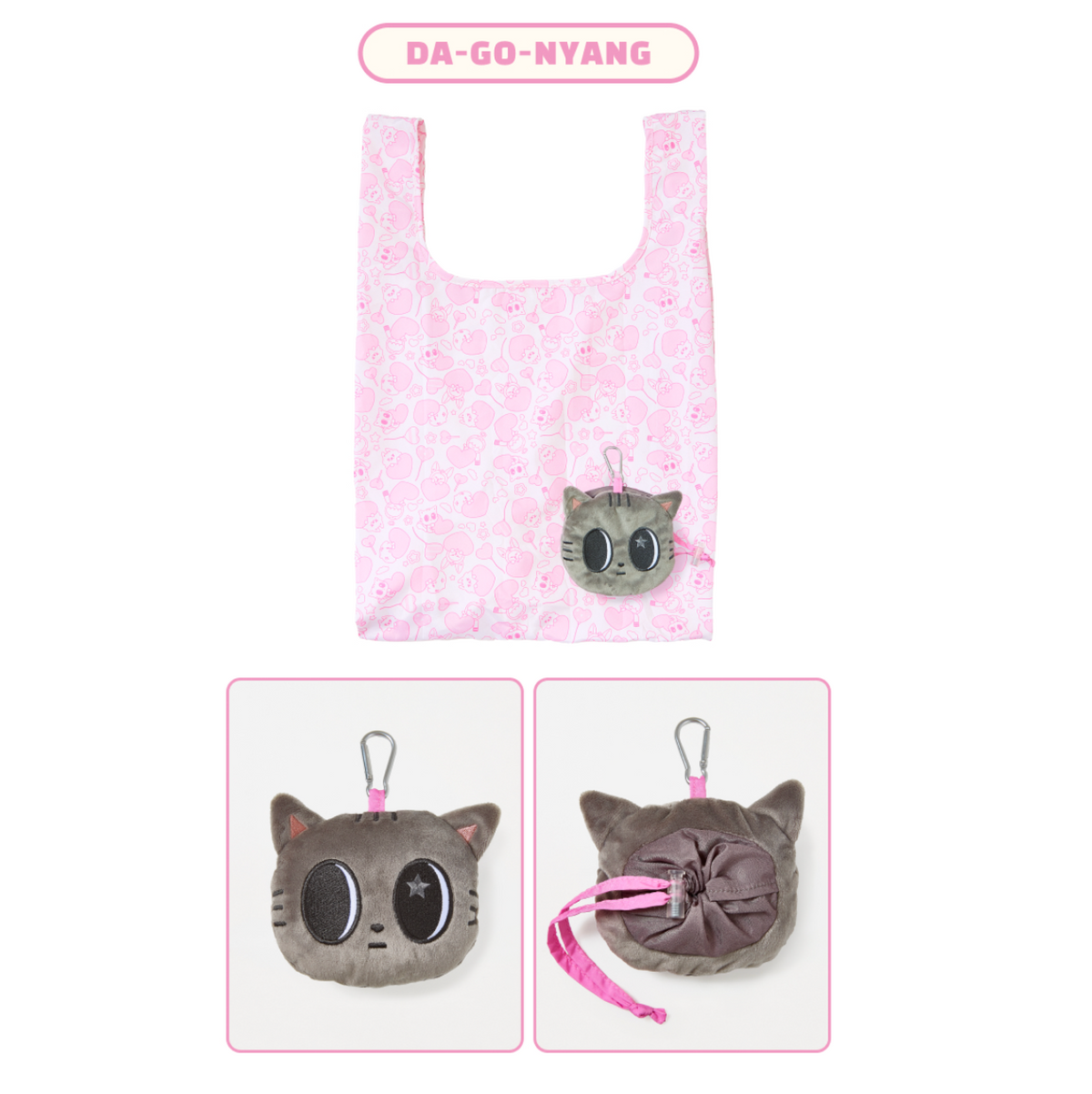 (PRE-ORDER) TXT [PPULBATU WALK TOGETHER] OFFICIAL CHARACTER MD FACE CHARM ECO BAG JAPAN-EXCLUSIVE MD