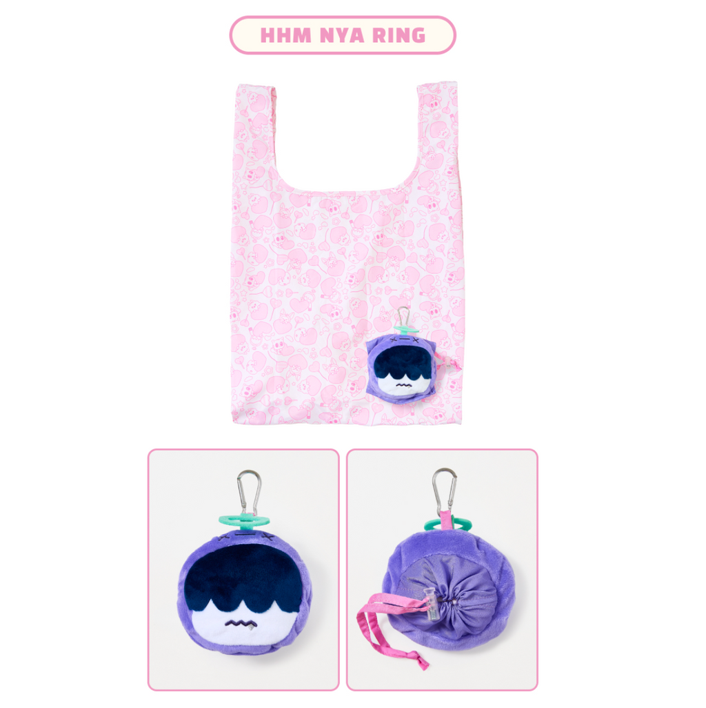 (PRE-ORDER) TXT [PPULBATU WALK TOGETHER] OFFICIAL CHARACTER MD FACE CHARM ECO BAG JAPAN-EXCLUSIVE MD