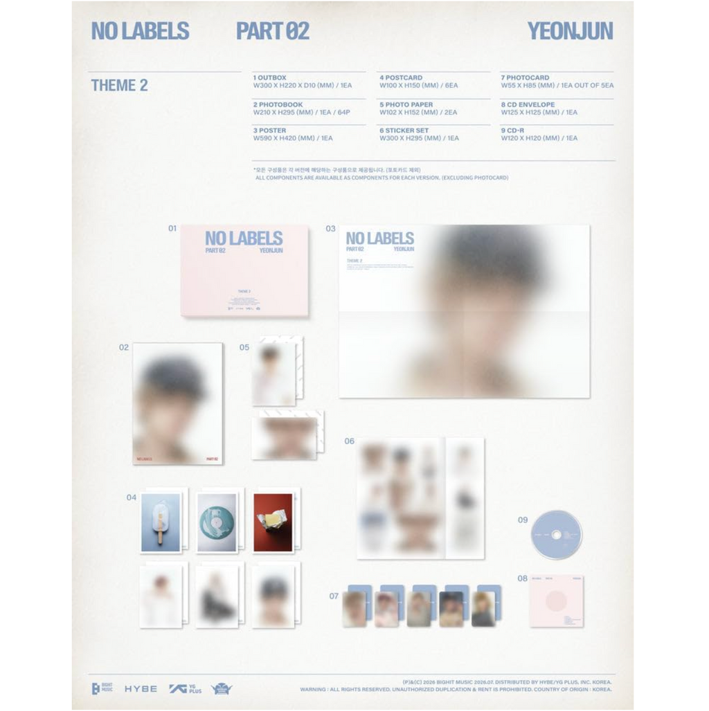 TXT YEONJUN - NO LABELS: PART 02 [2nd Mini Album - Standard Ver.]