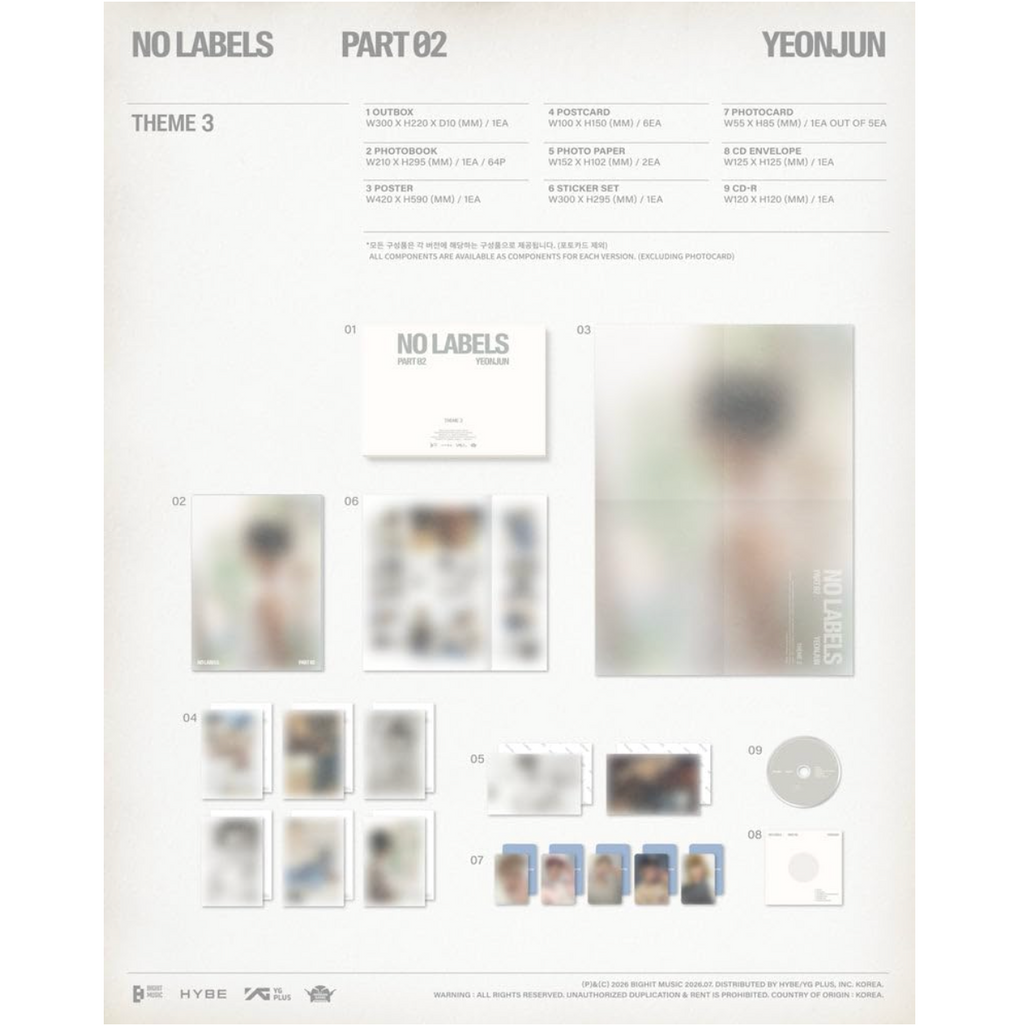 TXT YEONJUN - NO LABELS: PART 02 [2nd Mini Album - Standard Ver.]
