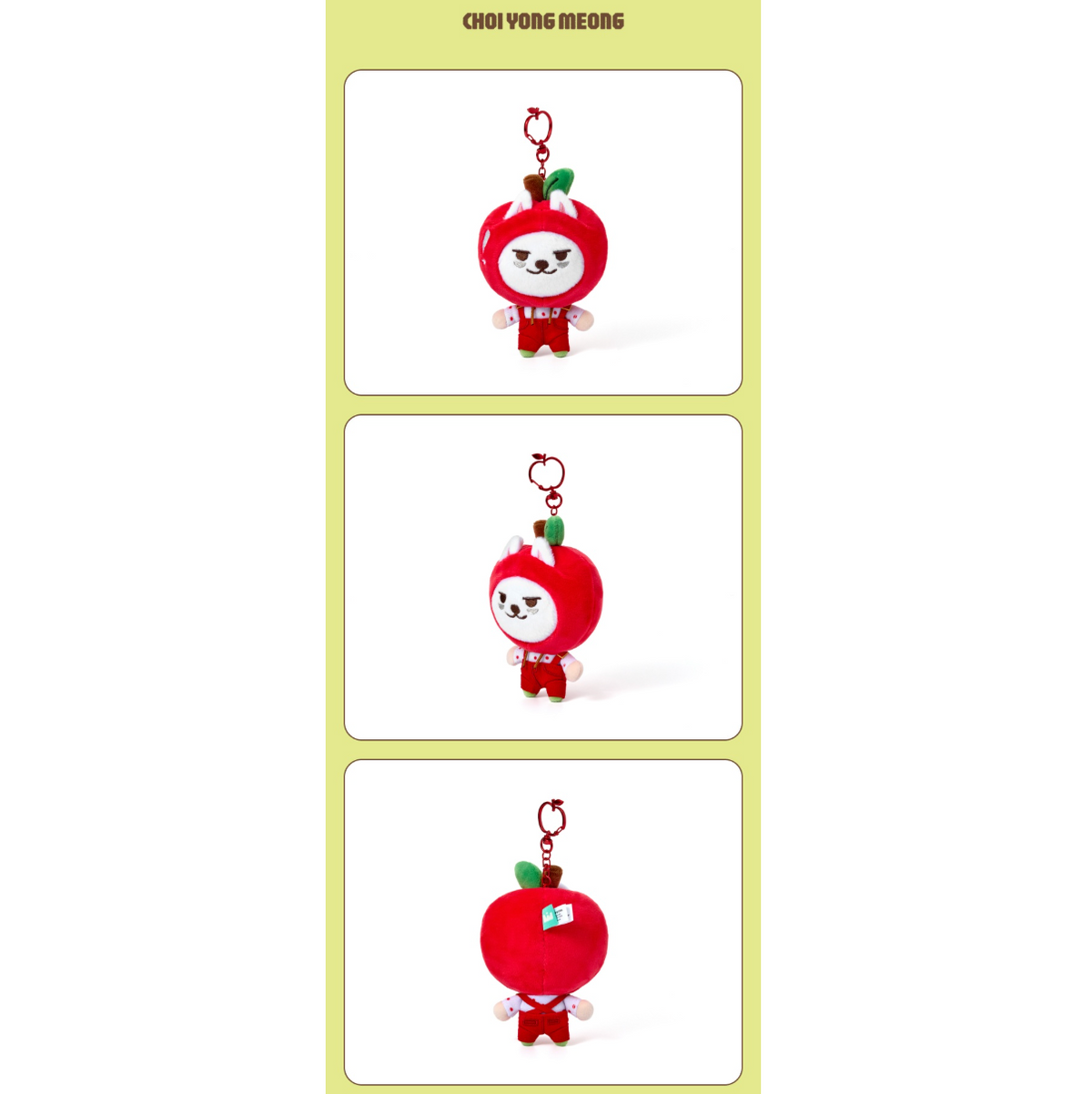 TXT - [Hey! APPUL] PPULBATU Official Merch Plush Keyring Apple Ver.