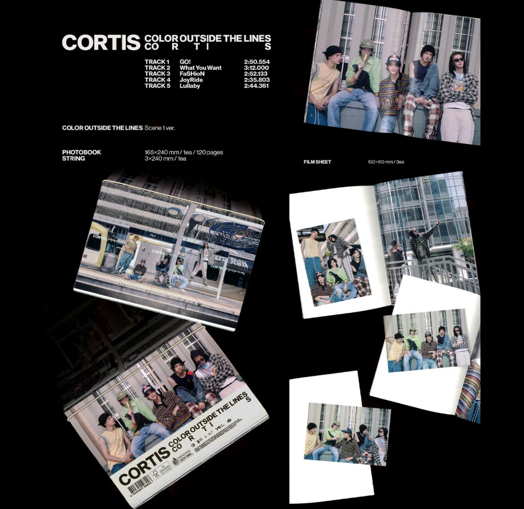 CORTIS [COLOR OUTSIDE THE LINES] 1st EP Album SCENE 1/2/3 Ver.