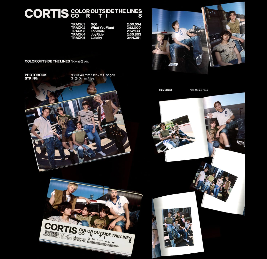 CORTIS [COLOR OUTSIDE THE LINES] 1st EP Album SCENE 1/2/3 Ver.