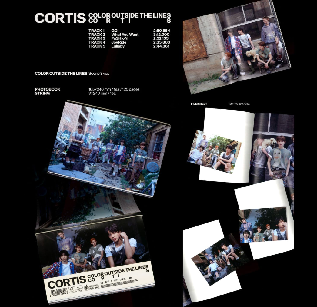 CORTIS [COLOR OUTSIDE THE LINES] 1st EP Album SCENE 1/2/3 Ver.