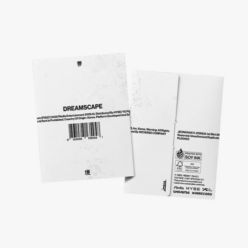 (Pre Order) JxJ Jeonghan & Joshua (SEVENTEEN) - DREAMSCAPE Album (Weverse Albums Version)
