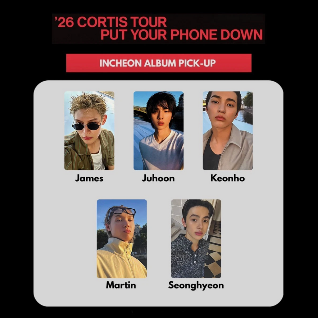 CORTIS [PUT YOUR PHONE DOWN] Tour Official Photocards Incheon Album Pick Up