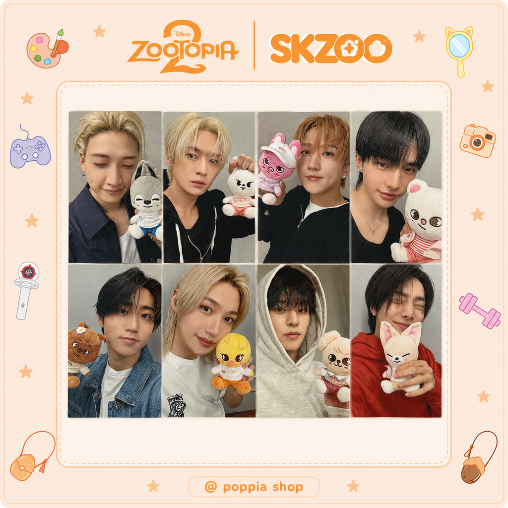 Stray Kids SKZ SKZOO x ZOOTOPIA 2 Pop-up Store Benefit Photocard OT8 Set