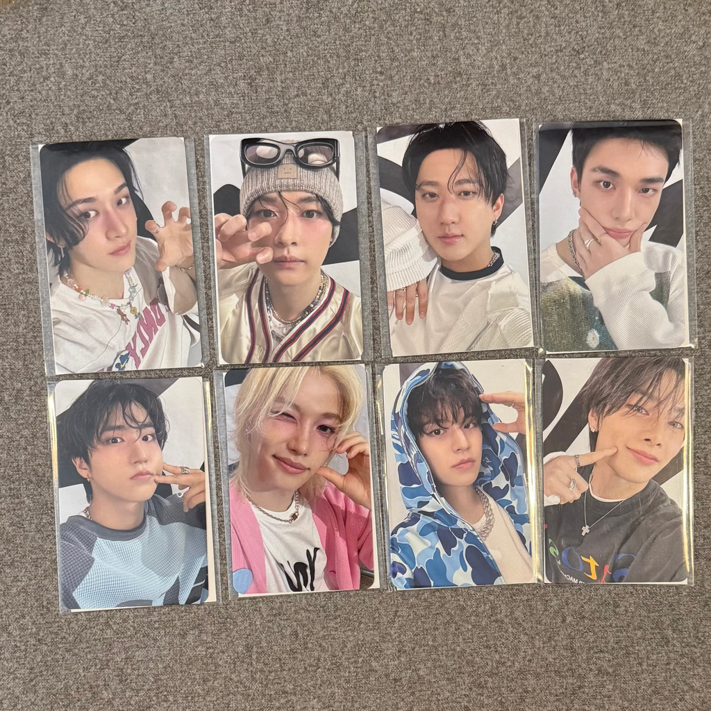 Stray Kids SKZ <dominATE : celebrATE> POP-UP Official Online Benefit Photocard QR card OT8 Set