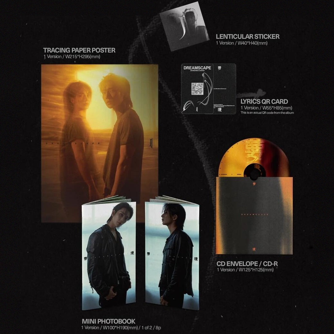 (Pre Order) JxJ Jeonghan & Joshua (SEVENTEEN) - DREAMSCAPE Album (Standard Version) with Weverse Gift POB