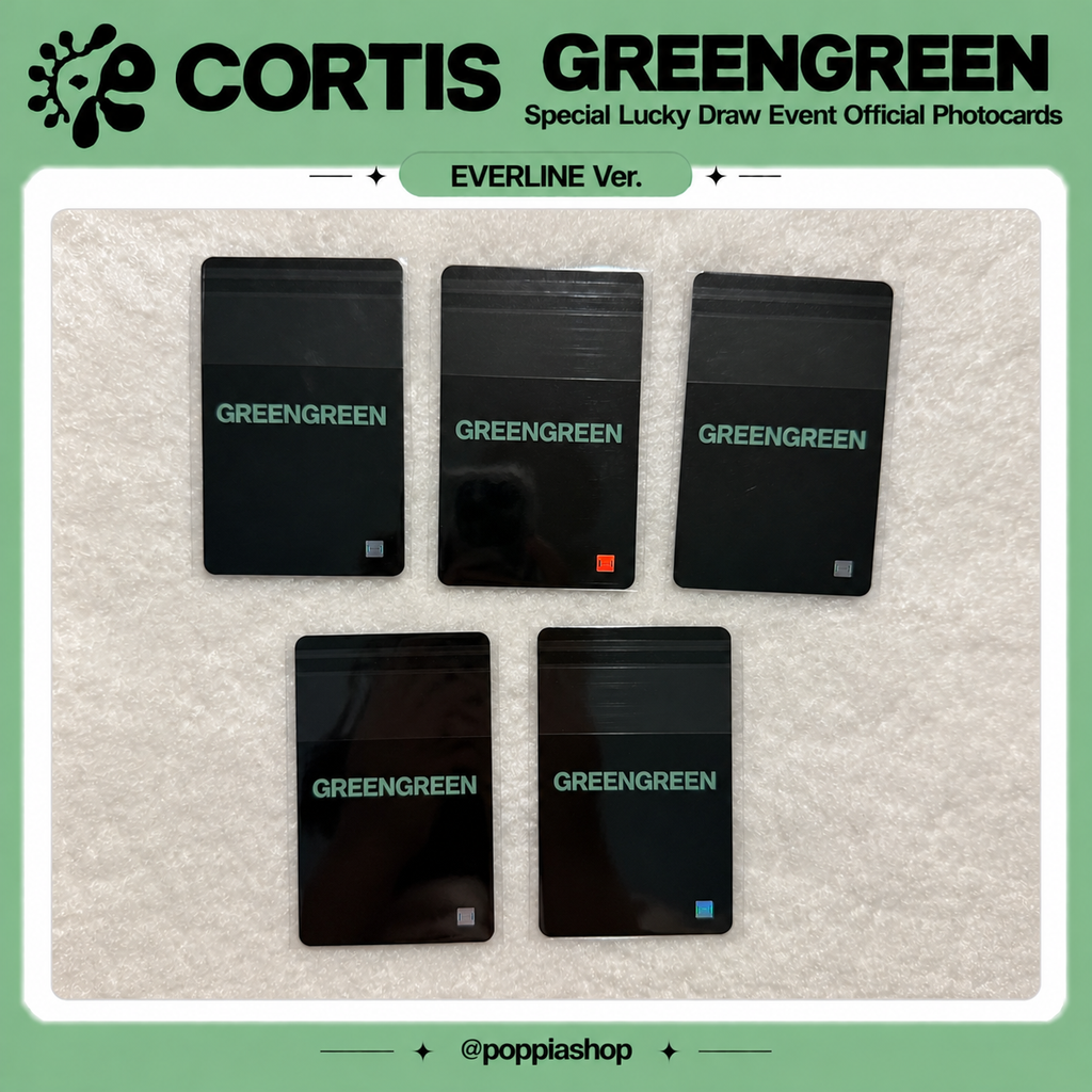CORTIS The 2nd EP [GREENGREEN] Special Lucky Draw Event Official Photocards (EVERLINE Exclusive)