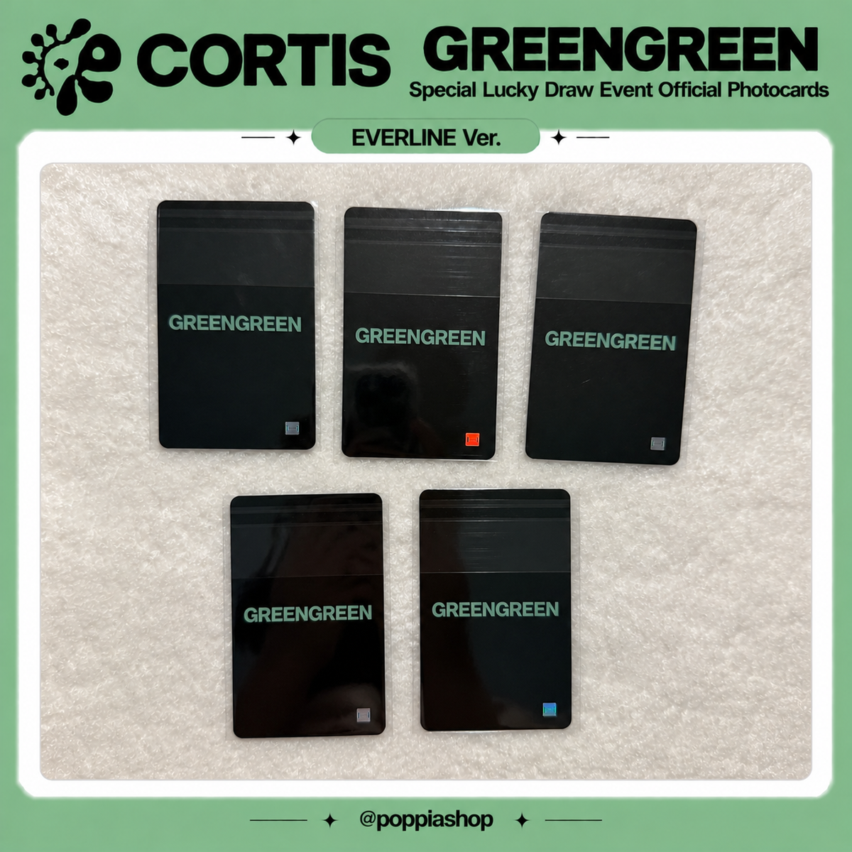 CORTIS The 2nd EP [GREENGREEN] Special Lucky Draw Event Official Photocards (EVERLINE Exclusive)